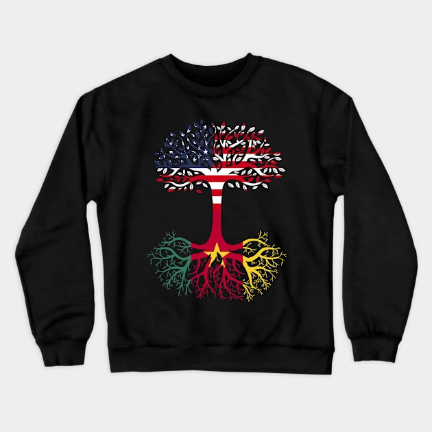 American Grown Cameron Roots Cameron Flag Crewneck Sweatshirt by BramCrye